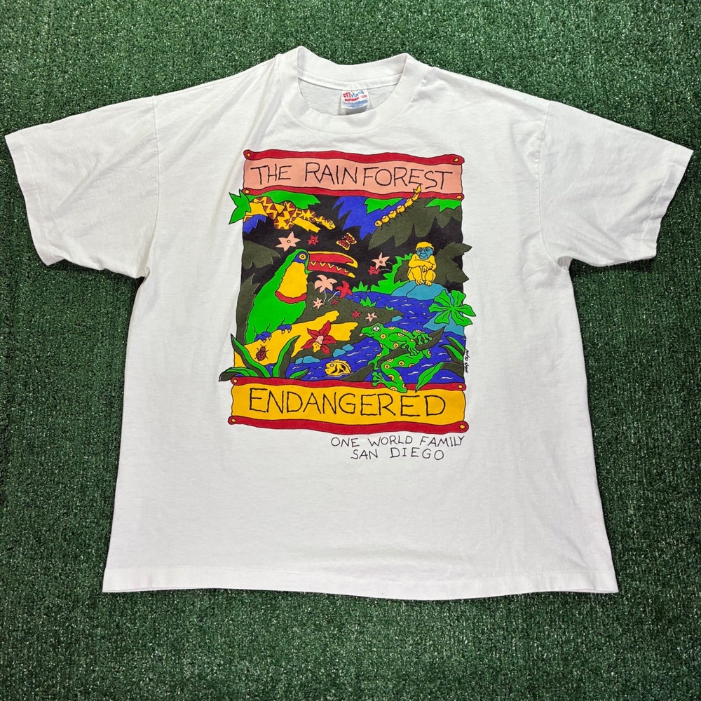 Vintage 90s The Rainforest‎ Nature T-shirt